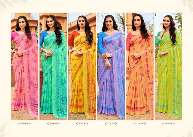 Star Chiffon 151 By Ruchi Daily Wear Chiffon Sarees Exporters In India